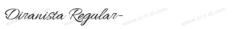 Diranista Regular字体转换 Diranista Regular字体转换